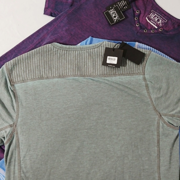 Buckle Short Sleeve Tees - Purple, Blue, Green - Picture 3 of 9